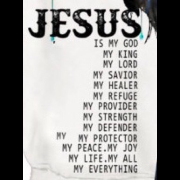 LION & JESUS On The Cross WVerse Long Sleeve kangaroo Pocket Hoodie Pullover - Picture 3 of 5